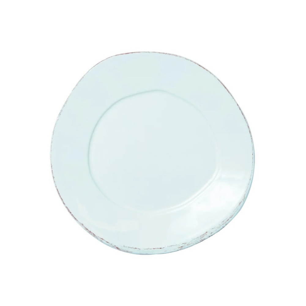 VIETRI LASTRA SALAD PLATES   Set of 10 * Aqua * 8.75”D * Italian Stoneware